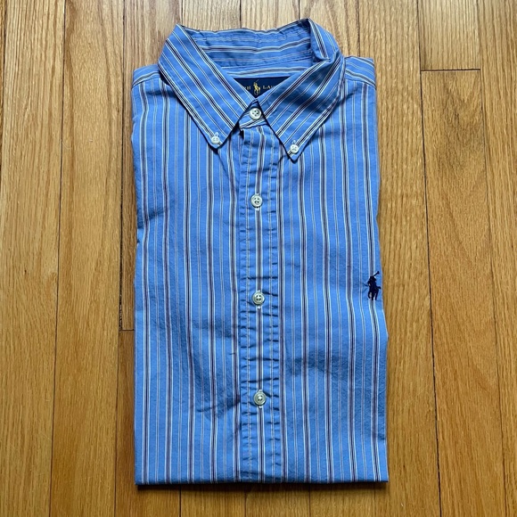 Ralph Lauren Other - Polo Ralph Lauren Mens Long Sleeve Dress Shirt Classic Medium Blue White Stripes